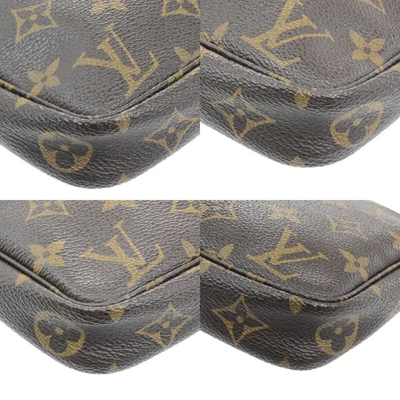 LOUIS VUITTON Pochette Accessoires Hand Bag Monogram Leather BN 82EE115 - Picture 11 of 15